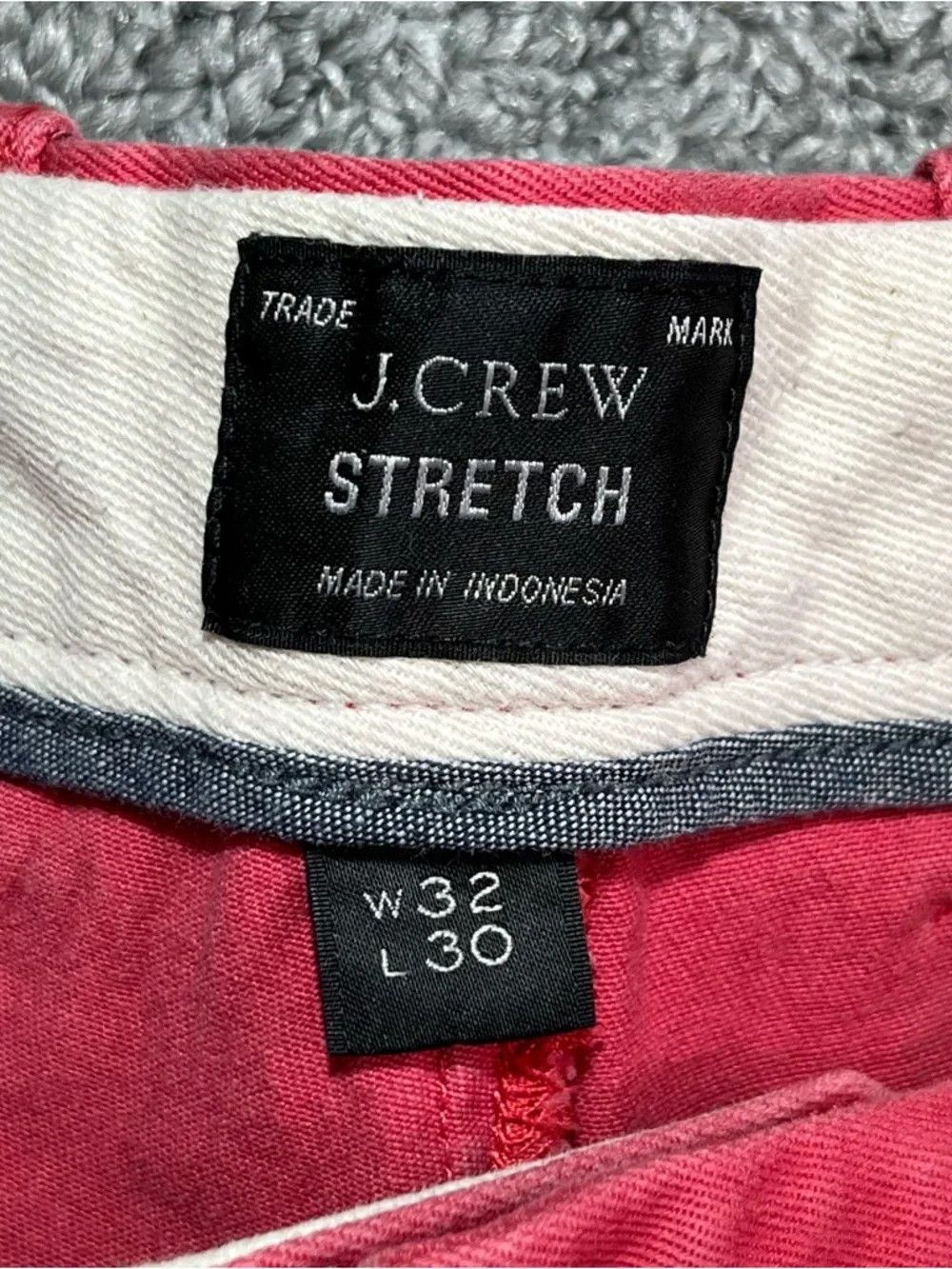 J. Crew 770 Straight Stretch Chino Pants Mens Size 32X29 Salmon Nautical Preppy